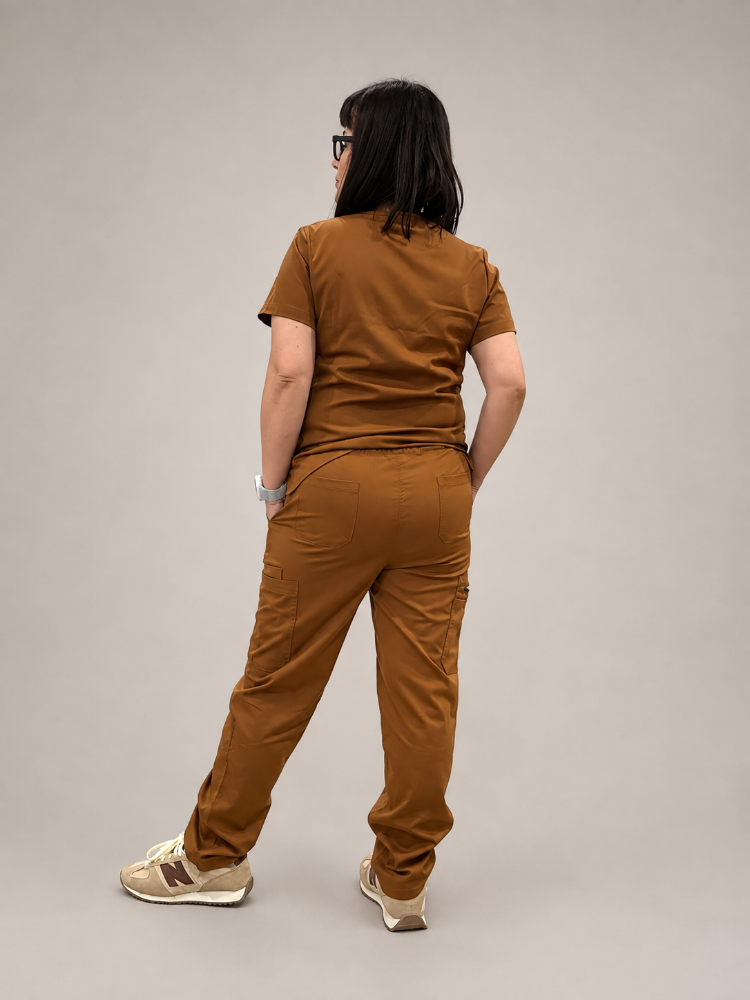 Jess Scrub Set- Toffee Brown (Straight Leg Edition)
