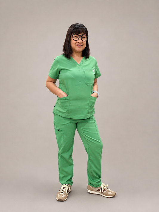 Jess Scrub Set- Fresh Green (Straight Leg Edition)