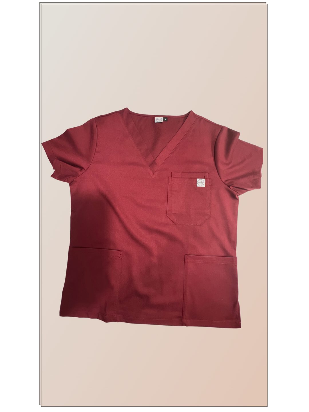 Jess Scrub Set- Maroon (Straight Leg Edition)