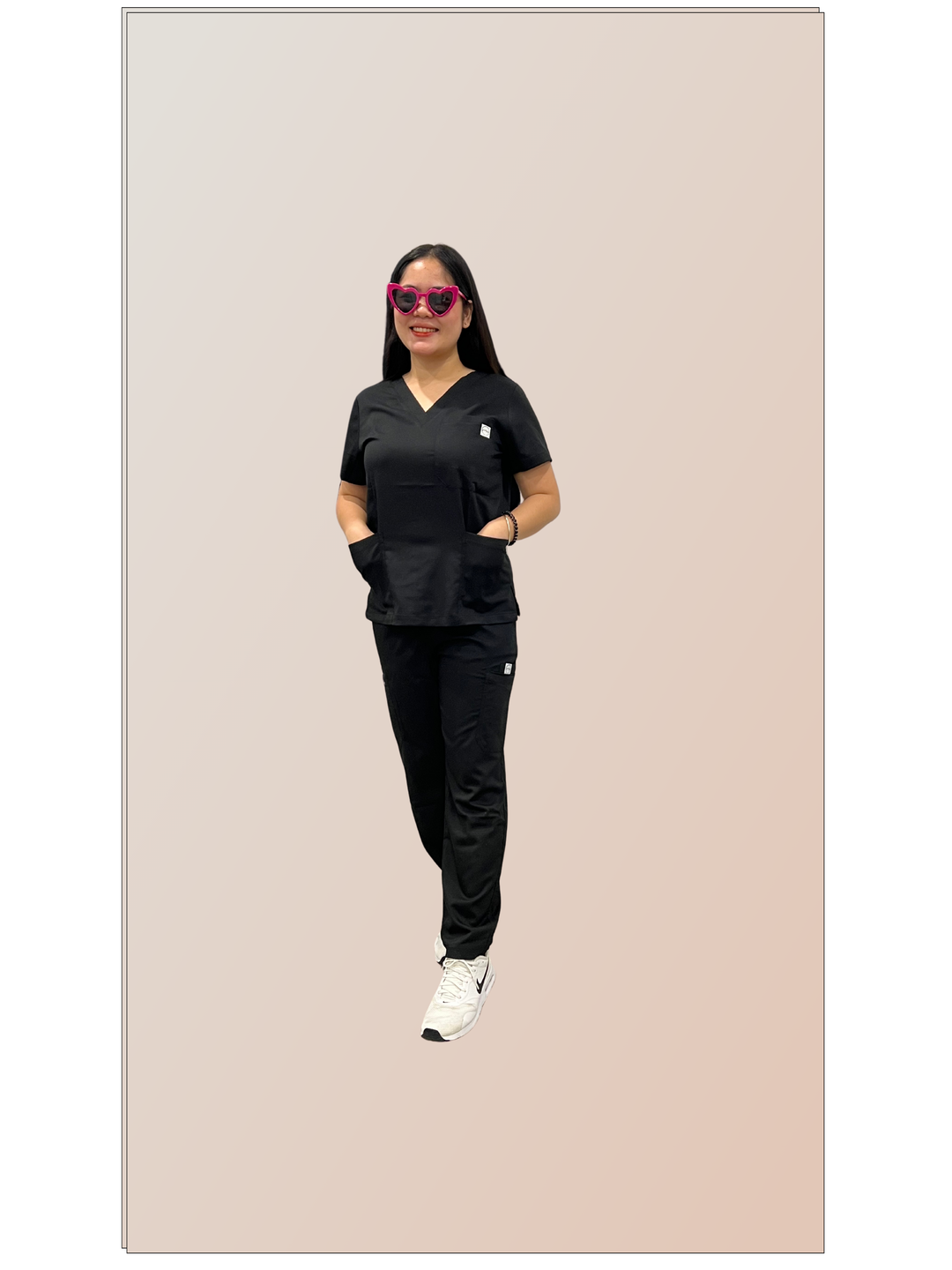 Jess Scrub Set- Black (Straight Leg Edition)