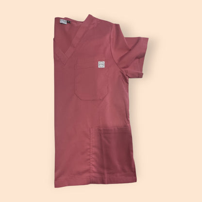 Jess Scrub Top- Rose Pink