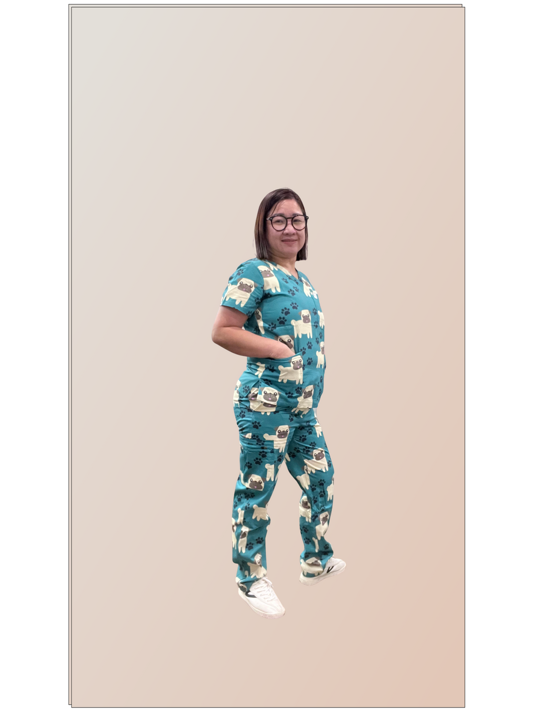 Pug in Scrubs