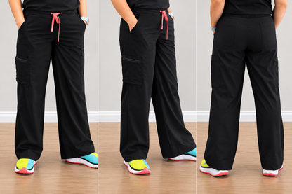 Trixie Wide Leg Pants- Black
