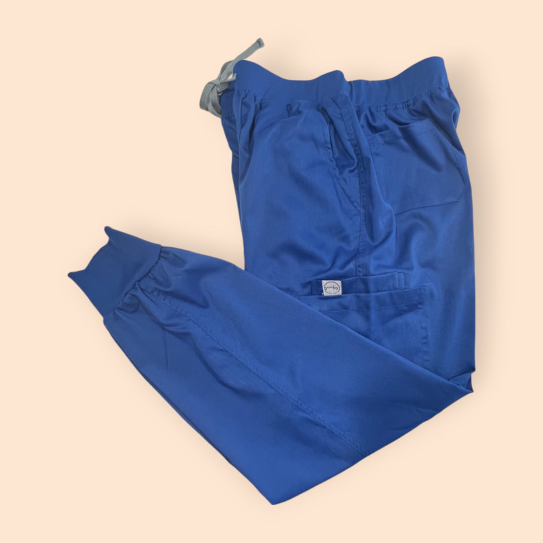 Jess Scrub Jogger Pants- Royal Blue