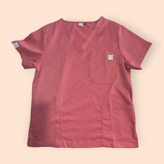 Jess Scrub Top- Rose Pink