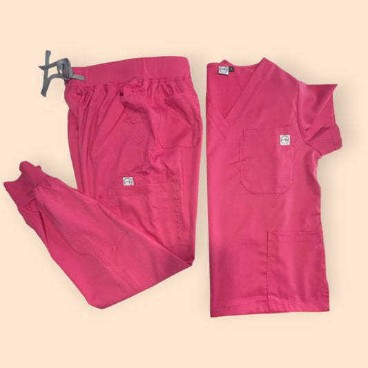 Jess Scrub Set- Hot Pink