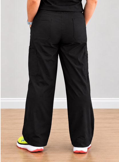 Trixie Wide Leg Pants- Black